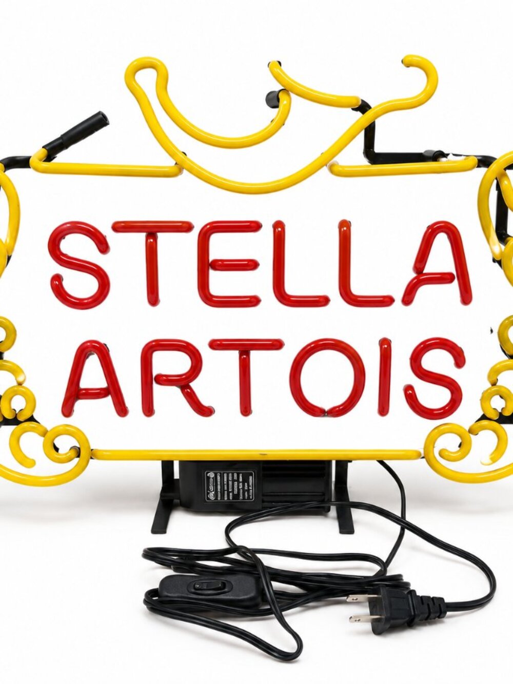 Stella Artois Red & Yellow Neon Beer Sign – Bar Light Man Cave Wall Decor